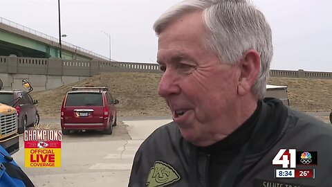 Gov. Parson at Chiefs Kingdom parade