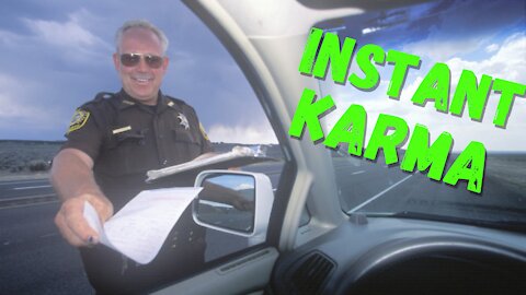 Instant Karma - Police Karma Speeding & Improper Passing