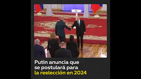 Putin: Me postularé para elecciones presidenciales de 2024