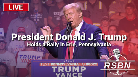 LIVE: President Trump Holds a Rally in Erie, Pennsylvania - 9/29/24 | Join Eric Trump, Navarro, Flynn, Kash, Julie Green, Amanda Grace & Team America October 17-18 In Selma, NC (Request Tix Via Text 918-851-0102)