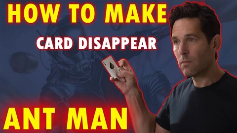 How To Make Cards Disappear Like Ant Man