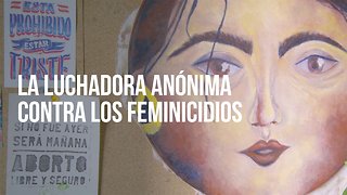 Dibujos en memoria de víctimas de feminicidios