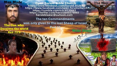 The ten Commandments was only given to the lost Sheep of Israel Part 11