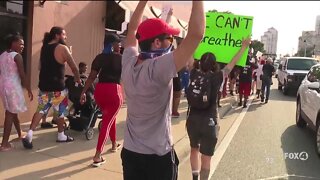 Peaceful demonstration in Fort Myers, in honor of George Floyd