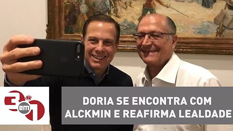 João Doria se encontra com Geraldo Alckmin e reafirma lealdade