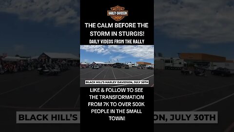 👀Sturgis Pre-Rally: The Calm Before the Storm #harleydavidson #shorts