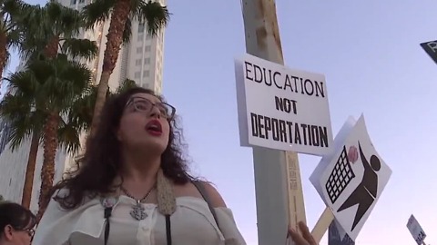 Protestors rally against Arpaio's visit to Las Vegas