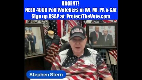 URGENT! NEED 4000 POLL WATCHERS! PROTECTTHEVOTE.COM