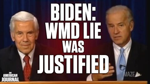 FLASHBACK: Biden Says Lies About WMDs In Iraq Were Necessary To Trick The Public