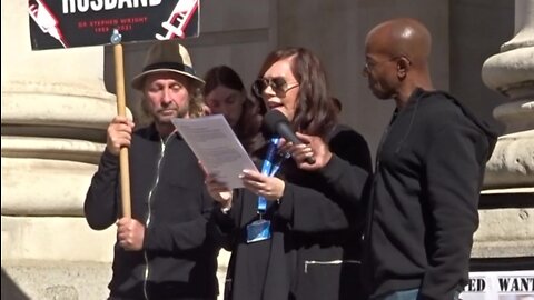 London 17th September 2022 - Charlotte Wright speaking at the Freedom Rally