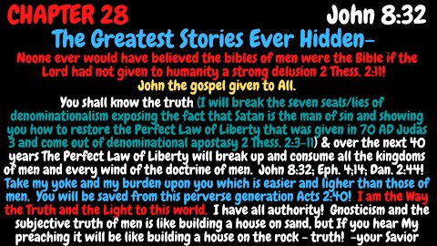 John 8:32. You shall know the truth, the power, the Bible, the Perfect Law of Liberty and it will set you free from every wind of the doctrine of men!