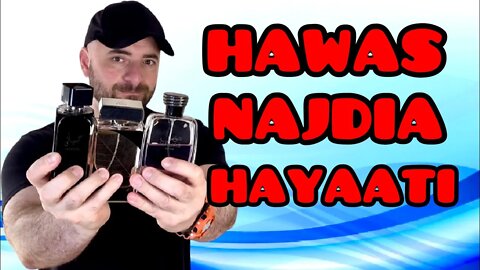 Rasasi Hawas vs Lattafa Najdia vs Lattafa Hayaati | Fragrance Cologne Perfume Review