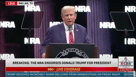 FULL SPEECH: President Trump Delivers Remarks at NRA Meeting in Dallas, TX - 5/18/24