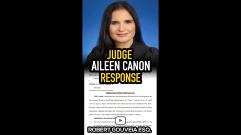 Judge Aileen Cannon MODIFIES Her Order #shorts