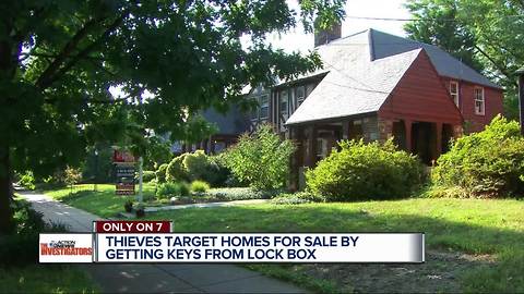 Only On 7: Homes for sale in Michigan with lock boxes vulnerable to intruders