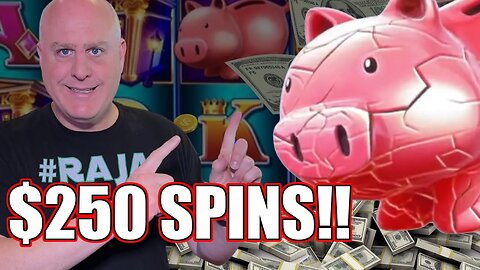 MAX BET PIGGY BANKIN MARATHON! 🐷 $250/SPINS WINS NONSTOP JACKPOTS IN THE HIGH LIMIT ROOM!