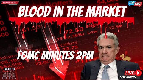 Blood in the Market! FOMC Minutes Reaction #spy #nasdaq #daytrading #optionstrading #tesla #amc