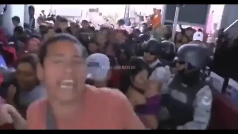 MASSIVE CARAVAN of illegal aliens is forcing their way into the US!