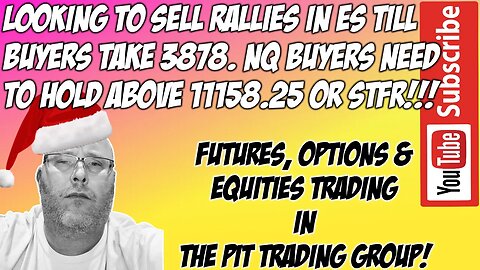 ES & NQ RTH Futures Live Stream - The Pit Futures Trading