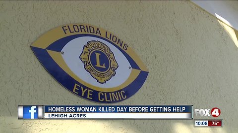 Blind woman killed before help