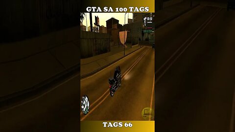 GTA SAN ANDREAS 100 TAGS TAG 66 #shorts #semedissaum #gta