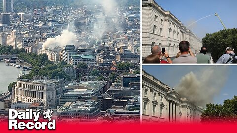 Fire rips through Somerset House in London but public and priceless artworks safe from blaze