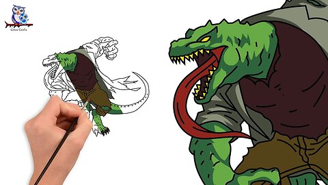 How to Draw Spider-Man 2 Lizard Dr. Curtis Connors - Step by Step