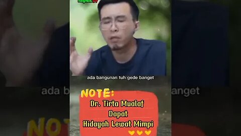 Cerita Hidayah Dr. Tirta Lewat Mimpi | #shorts #viral