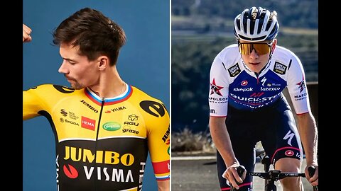 Duelo entre Remco Evenepoel y Primoz Roglic / Giro de Italia 2023.