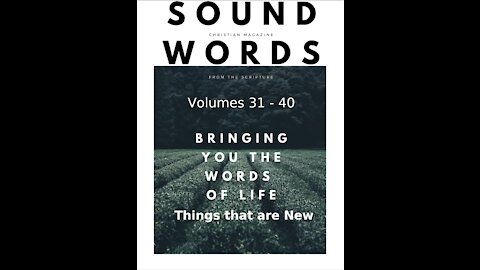 Sound Words, Things that are New