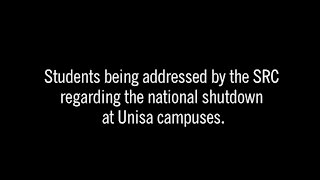 SOUTH AFRICA - Pretoria - Shutdown at Unisa campuses (Video) (8hJ)