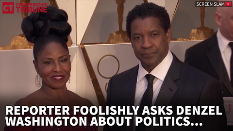 Watch: Reporter Foolishly Asks Denzel About Obama, Gets Epic Lesson Everyone in Hollywood Deserves