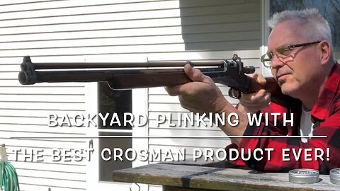 Backyard plinking With the Crosman 101 22 caliber multi pump. Shooting 20 yard premier hollow points