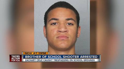 Parkland school shooter's brother arrested for trespassing at Stoneman Douglas