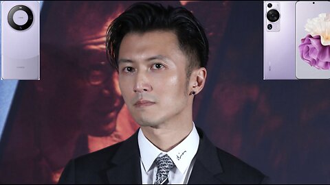 HK Actor Nicholas Tse presenting Huawei Mate60 Purple