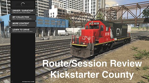 Trainz 22 - Route and Session Review: Kickstarter County