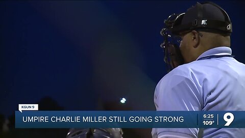 Umpire Charlie Miller still going strong