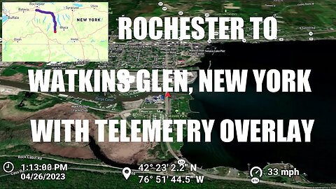 Dashcam Films: Rochester to Watkins Glen, NY via I-90 and various state/county routes