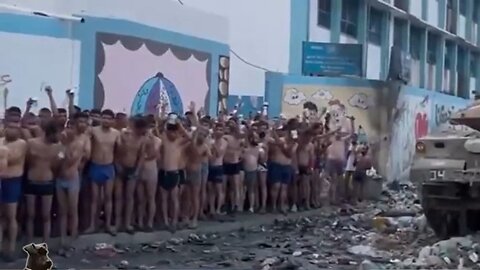 According to CNN Most Trusted News: These naked men supposed to be captured Hamas in Gaza.