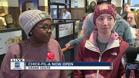 Chick-Fil-A grand opening in Grand Chute