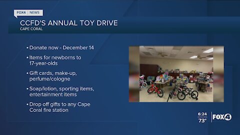 Cape Coral Fire Department Annual Toy Drive Underway