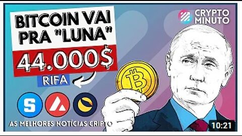 🔥 RIFA - CRIPTO NOTÍCIAS HOJE - BTC VAI PRA LUA - TOP 3 TOKENS - TOP 7 MAIORES RETORNO - AVAX - LUNA