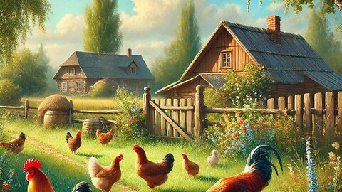 Beautiful chicken scene.