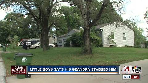 Grandfather charged in stabbing of 12-year-old