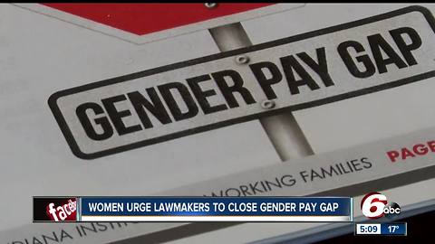 Women urge lawmakers to close gender pay gap in Indiana