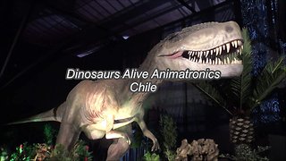 Dinosaurs Alive Animatronics at Estación Mapocho, Santiago, Chile