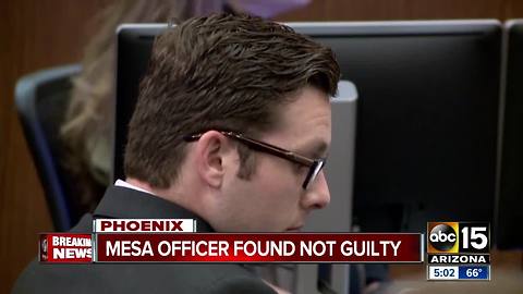 Ex-Mesa officer found not guilty of second-degree murder