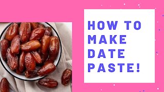 DATE PASTE RECIPE