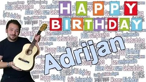 Happy Birthday, Adrijan! Geburtstagsgrüße an Adrijan