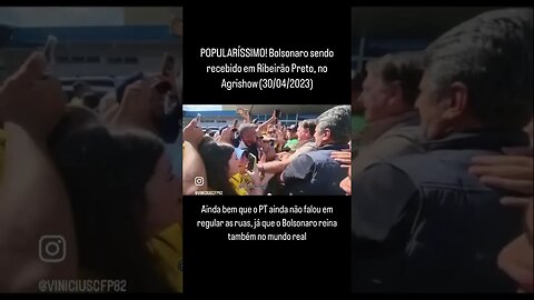 POPULARÍSSIMO! Bolsonaro sendo recebido em Ribeirão Preto, no Agrishow (30/04/2023)